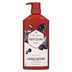Old Spice Shampooing Lavage intense pour hommes avec charbon de bois, cheveux plus sains et d’apparence plus fournie et hydratée, élimine la saleté et l’huile accumulées, 650 mL (21,9 oz liq.) 650 ml, 2,00 $/100ml