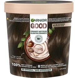 Garnier Good, Coloration Permanente, 100% Couverture du Gris, Sans Ammoniaque Brun Cacao 1 ea, 12,00 $/1ch