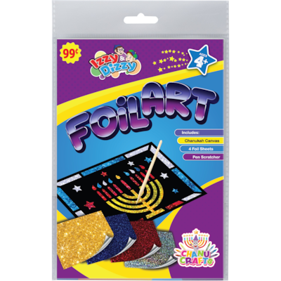 Izzy Dizzy Chanukah Foil Art 1 ea, $1.00/1ea