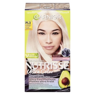 Garnier Nutrisse ultra color décolorant au charbon pl3 platine ultra froid 1 ea, 10,49 $/1ch