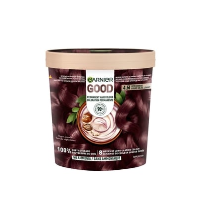Garnier Good, Coloration Permanente, 100% Couverture du Gris, Sans Ammoniaque Rouge Soleil Levant 1 ea, 18,99 $/1ch