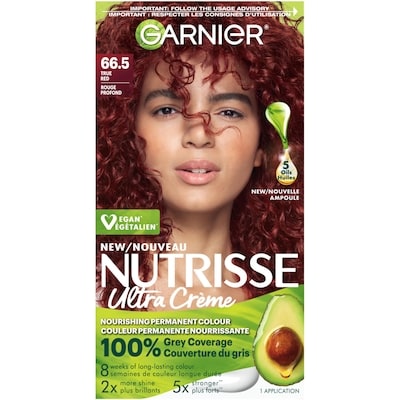 Garnier Nutrisse Ultra Crème, Coloration Permanente, Longue-Durée, 100% Couverture des Cheveux Gris 1 ea, 13,49 $/1ch