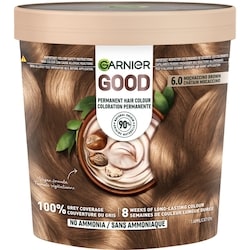 Garnier GOOD, Permanent Hair Dye, 100% Grey Coverage, No Ammonia Mochaccino Brown 1 ea, $12.00/1ea