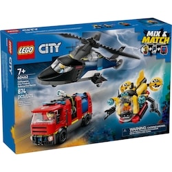 City Great Vehicles Helicopter, Fire Truck & Submarine Remix 60462