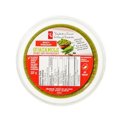 Guacamole piquant avec gros morceaux