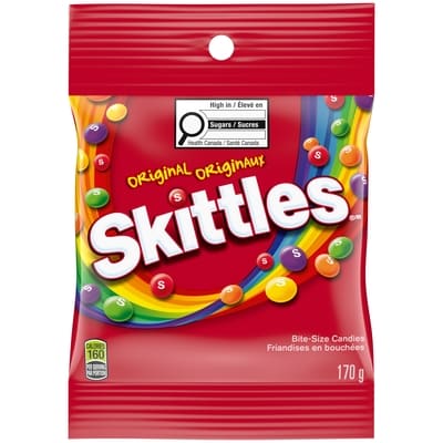 Skittles Original Chewy Candy, Sharing Bag 170 g, $2.23/100g