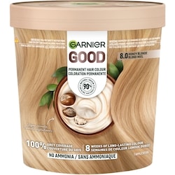 Garnier Good, Coloration Permanente, 100% Couverture du Gris, Sans Ammoniaque Blond Miel 1 ea, 18,99 $/1ch