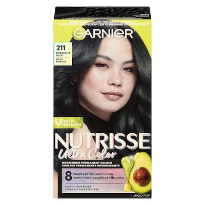 Garnier Nutrisse Ultra Color Nourishing Permanent Colour 211 Midnight Blue 1 ea, $12.99/1ea