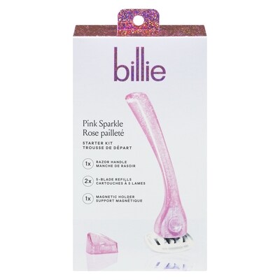Billie Trousse de départ rose pailleté 1 ea, 19,99 $/1ch