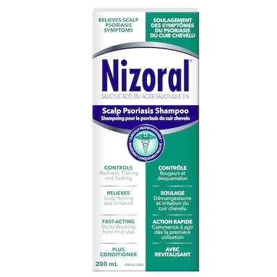 Nizoral Shampooing pour cuir chevelu contre le psoriasis 200 ml, 15,75 $/100ml