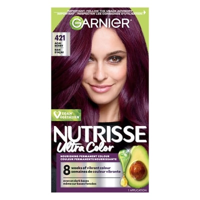 Garnier Nutrisse Ultra Color, Coloration Permanente, Couleur Vibrante et de Longue-Durée Baie d'Açai 1 ea, 13,99 $/1ch