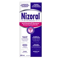 Nizoral Anti-pelliculaire Shampooing, Ketoconazole 2% 200 ml, 14,50 $/100ml