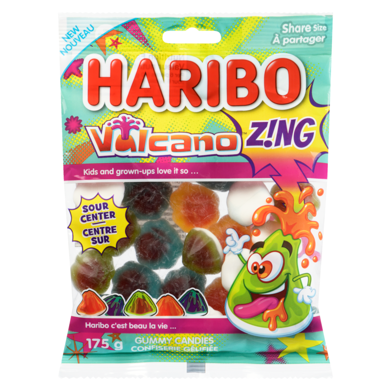 Volcano Gummy Candies Share Size