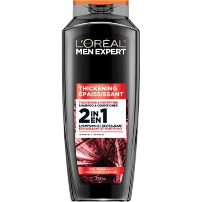 L'Oreal Paris Men Expert Thickening 2-In-1 Shampoo 375 ml, $1.86/100ml