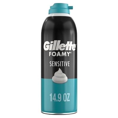Gillette Mousse à raser  Foamy Sensible 422 g, 1,42 $/100g