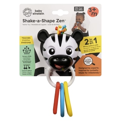 Baby Einstein Teether Toy Shake-A-Shape Zen 3+ M 1 ea, $8.49/1ea
