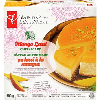 President's Choice Mango Lassi Cheesecake 600 g, $0.82/100g