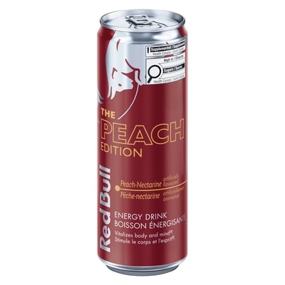 Red Bull The peach edition boisson énergisante pêche-nectarine paquet de 12 12x473.0 ml, 0,76 $/100ml