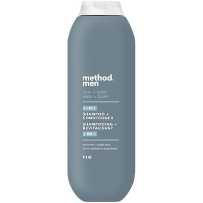 Method Men Shampooing et revitalisant 2-en-1, Mer + Surf 414 ml, 2,71 $/100ml