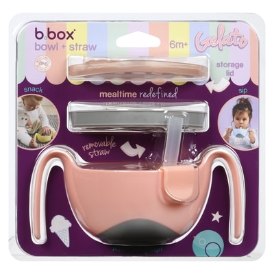B.BOX Gelato Bowl + Straw Tutti Frutti 6m+ 1 ea, $14.44/1ea