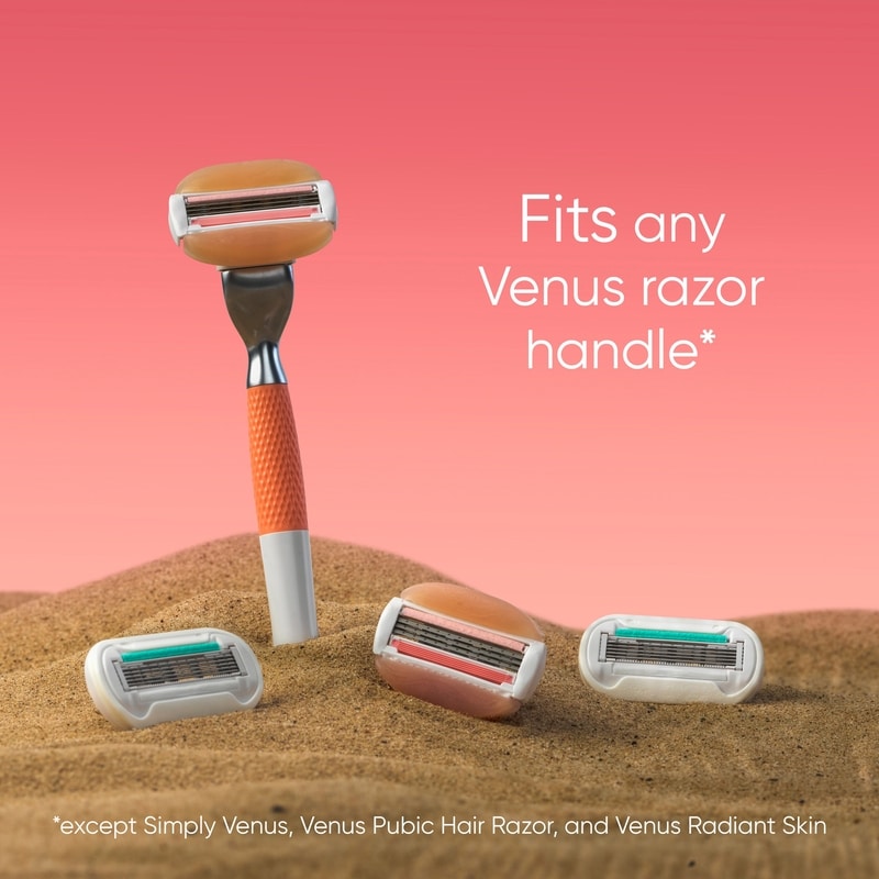 Miami Sunset Comfortglide, Women's Razor Refills, 6 ct