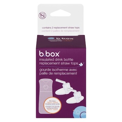 B.BOX Gourde isotherme avec paille de remplacement 1 ea, 11,99 $/1ch