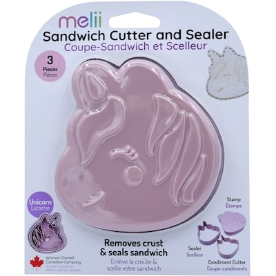 Melii Unicorn Sandwich Cutter and Sealer 1 ea, $8.00/1ea