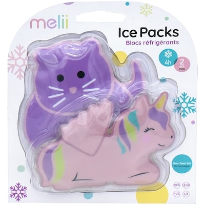 Melii Gel Ice Pack - Unicorn + Cat 1 ea, $10.00/1ea