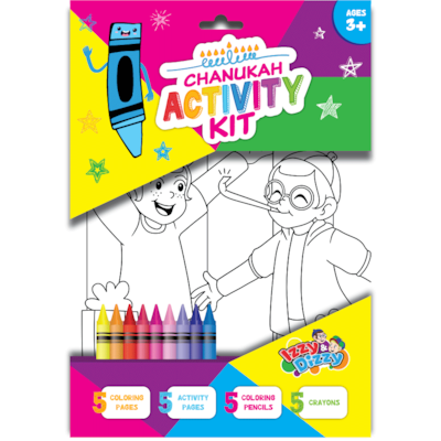 Izzy Dizzy Chanukah Dot-To-Dot Coloring Book 1 ea, $3.69/1ea