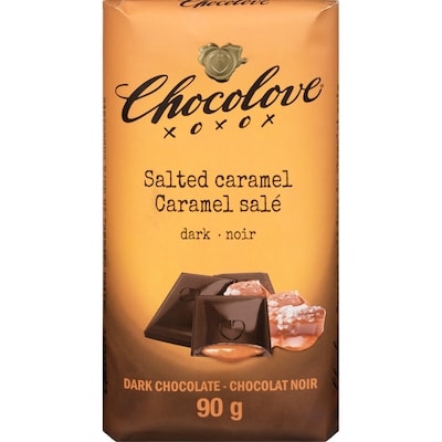 Chocolove Salted Caramel In Dark Chocolate 90 g, $5.54/100g