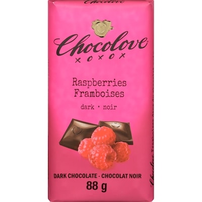 Chocolove Raspberries In Dark Chocolate 88 g, $5.67/100g