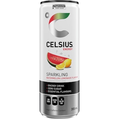 Celsius Watermelon Lemonade Energy Drink 12-Pack 12x355.0 ml, $0.77/100ml