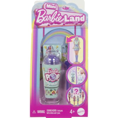 Barbie Poupée Mini-Land Pop Reveal 1 ea, 5,00 $/1ch