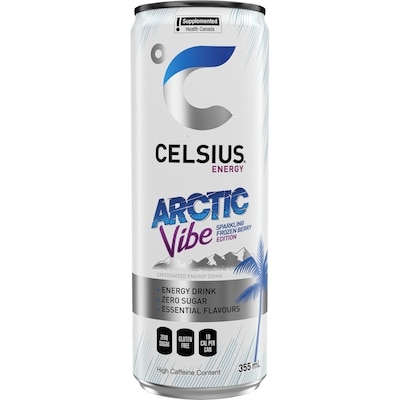Celsius Arctic Vibe Energy Drink 12-Pack 12x355.0 ml, $0.77/100ml