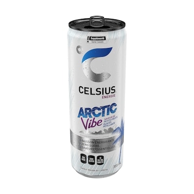Celsius Vibration Arctique Boisson énergisante 355 ml, 1,26 $/100ml