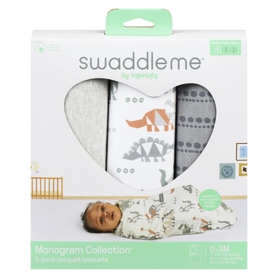 SWADDLEME Monogram Collection Newborn 0-3m 1 ea, $42.49/1ea