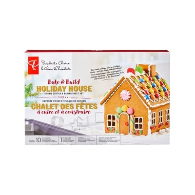 President's Choice Bake & Build Holiday House Cookie Cutter & Baking Sheet Set 1 ea, $15.00/1ea