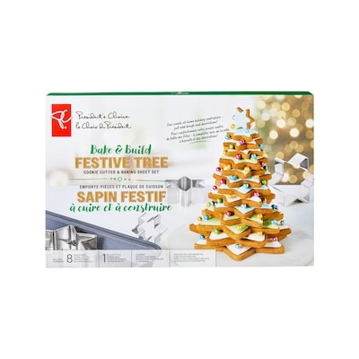 President's Choice Bake & Build Festive Tree Cookie Cutter & Baking Sheet Set 1 ea, $15.00/1ea