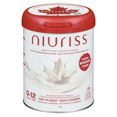 Niuriss Milk-based Infant Formula, 0-12 Months 700 g, $6.00/100g