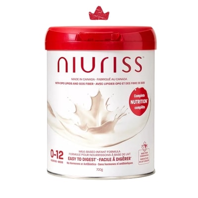 Niuriss Formule pour nourrissons à base au lait, 0-12 mois 700 g, 6,00 $/100g