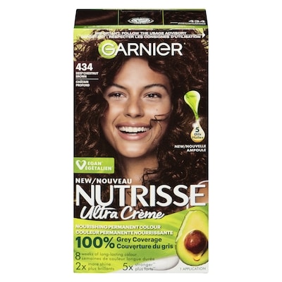 Garnier Nutrisse Ultra Crème Nourishing Permanent Colour 434 Deep Chestnut Brown 1 ea, $12.99/1ea