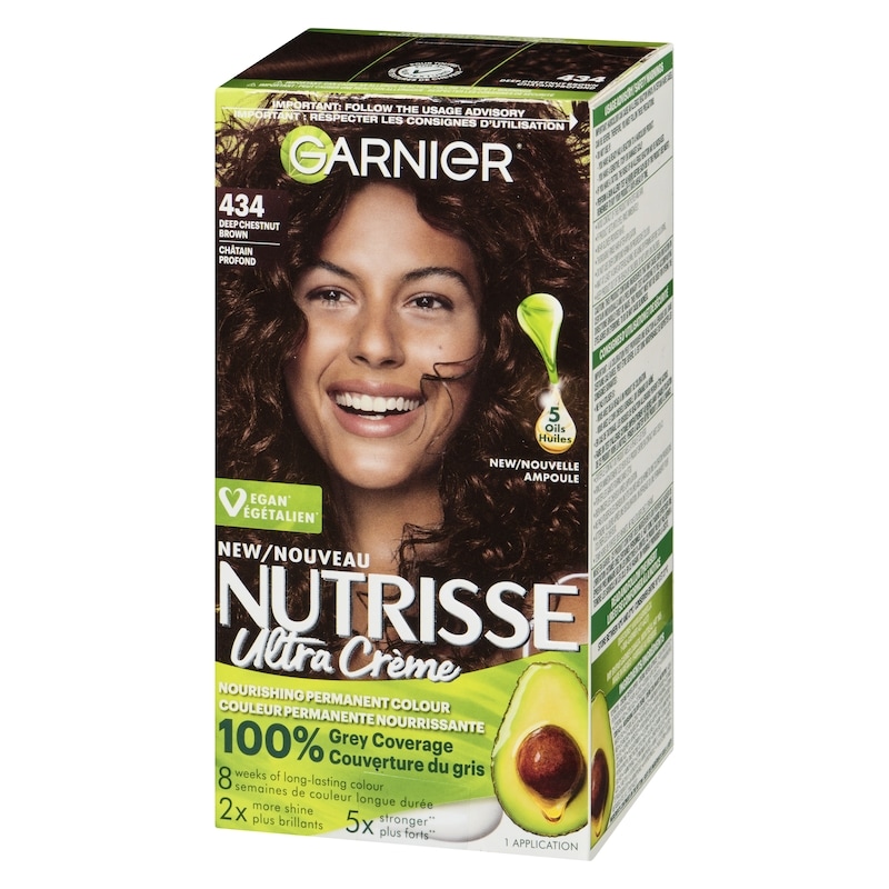 Nutrisse Ultra Crème Nourishing Permanent Colour 434 Deep Chestnut Brown