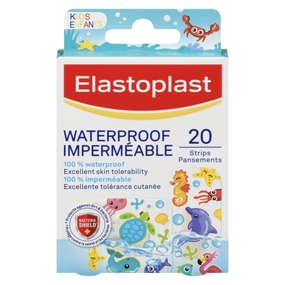 Elastoplast Strips Waterproof Kids 20 ea, $0.44/1ea