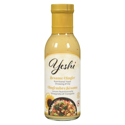 Yeshi Levure nutritionnelle vinaigrette & trempette gingembre sésame 350 ml, 3,71 $/100ml