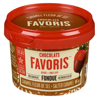 Chocolats Favoris Milk Chocolate Fondue Salted Caramel 85 g, $7.65/100g