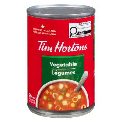 Tim Hortons Soupe condensée légumes 284 ml, 0,70 $/100ml