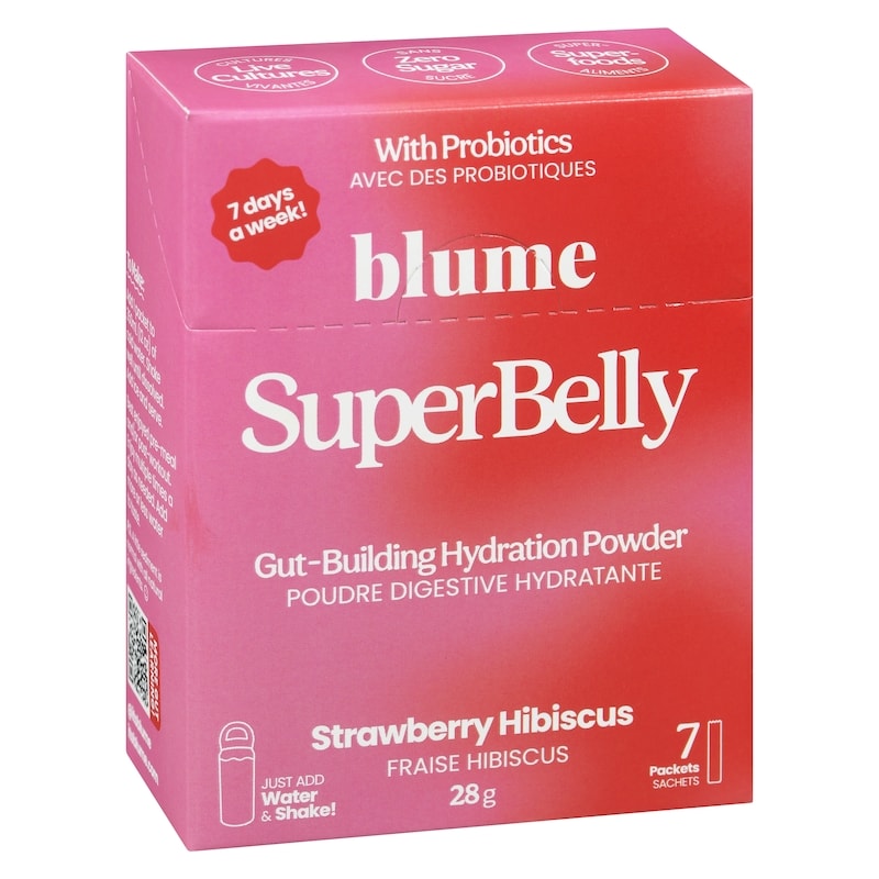 Superbelly Gut-Building Hydration Powder Strawberry Hibiscus