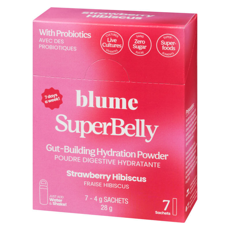 Superbelly Gut-Building Hydration Powder Strawberry Hibiscus