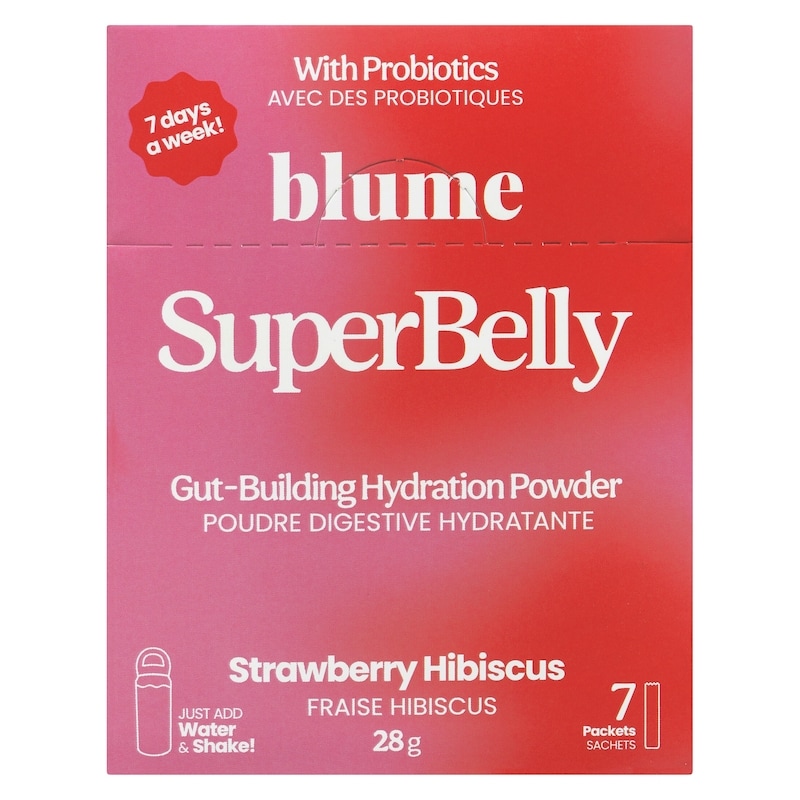 Superbelly Gut-Building Hydration Powder Strawberry Hibiscus