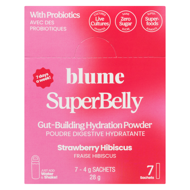 Superbelly Gut-Building Hydration Powder Strawberry Hibiscus